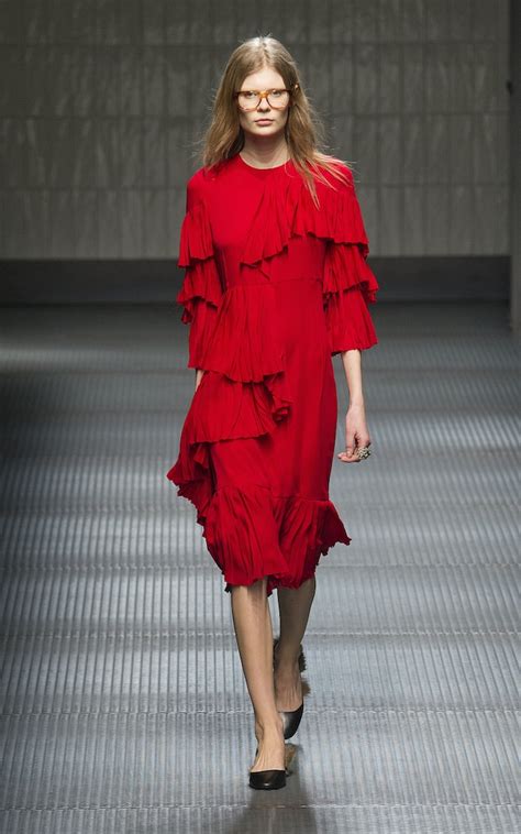 gucci red dress 2015|red dress Gucci party dresses.